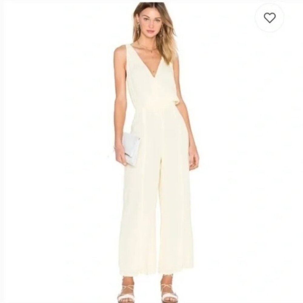 Privacy Please Sz Small Butter Yellow‎ Sleeveless Jumpsuit